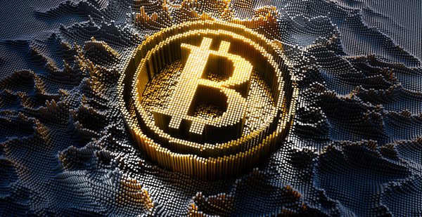 An illustration of a Bitcoin.